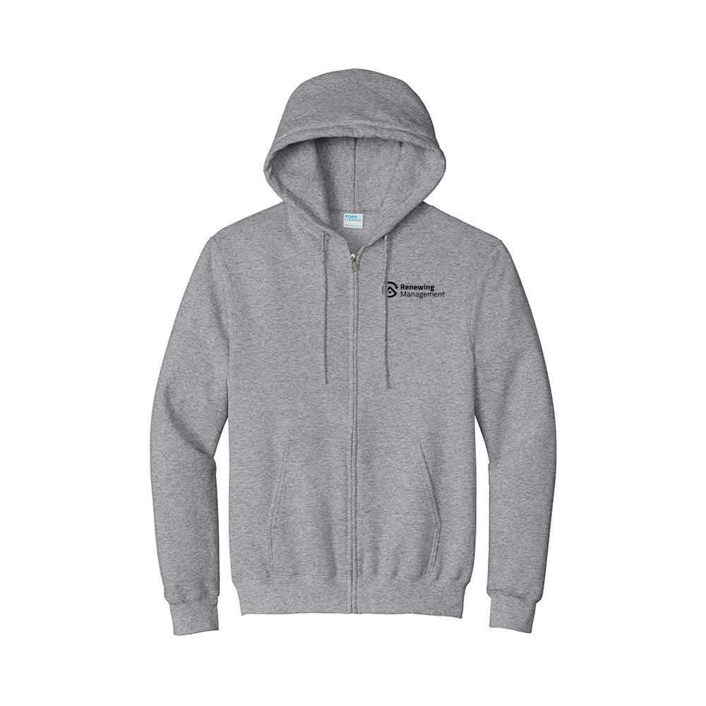 Port & Company - Essential Fleece Full-Zip Hooded Sweatshirt