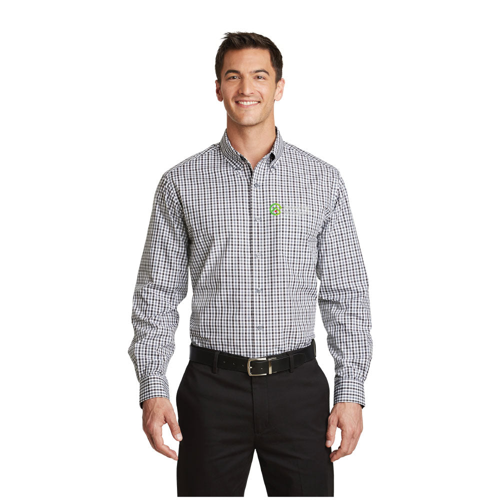 Port Authority Long Sleeve Gingham Easy Care Shirt
